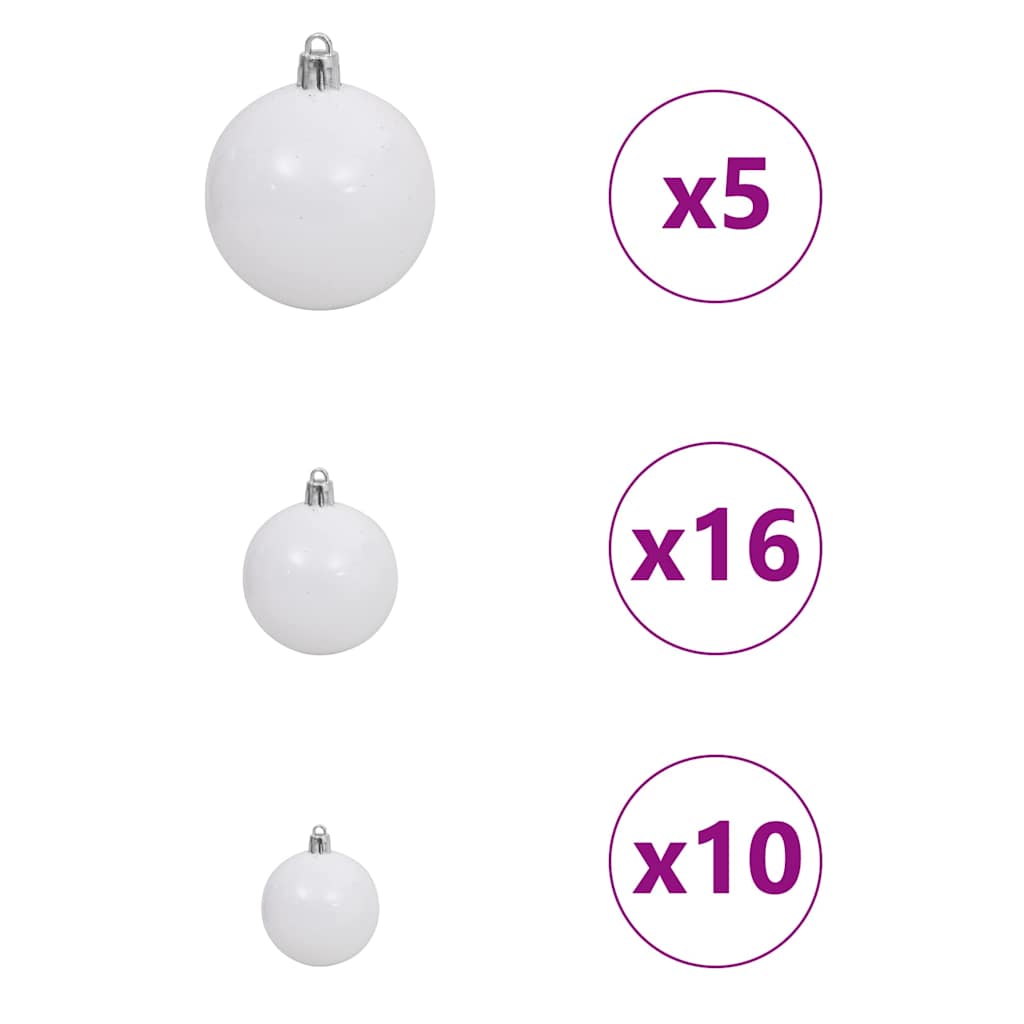 Künstlicher vorbeleuchteter Weihnachtsbaum Rosa 180 cm PVC