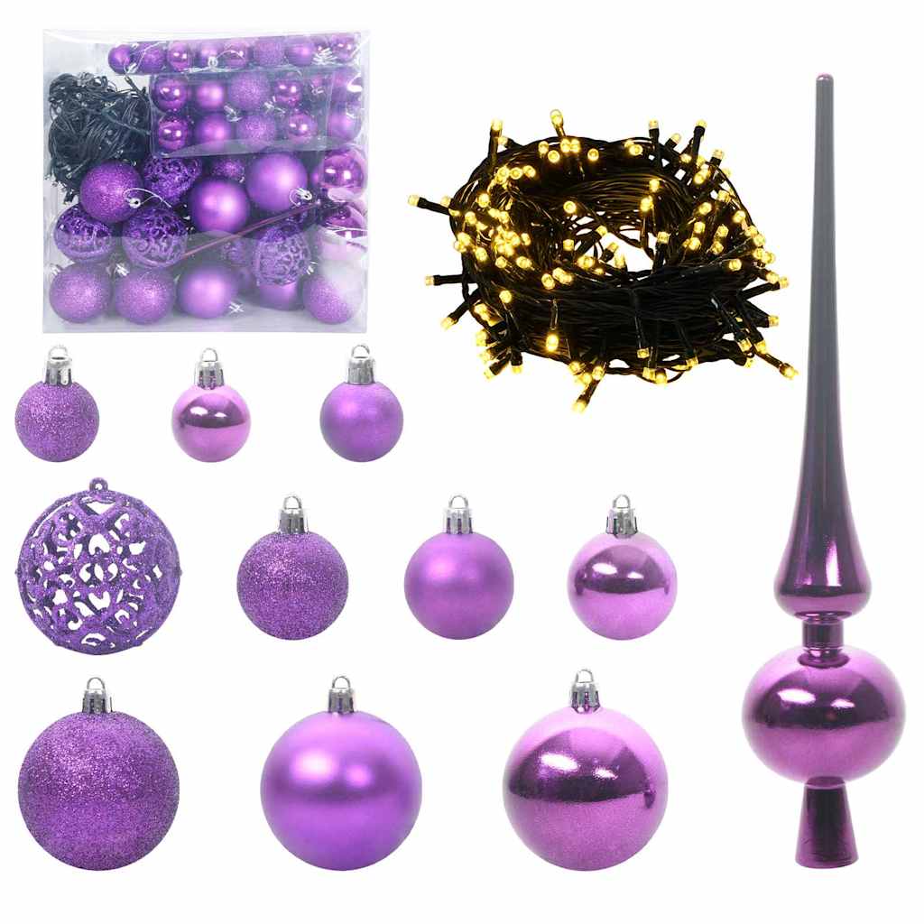 Künstlicher vorbeleuchteter Weihnachtsbaum Rosa 180 cm PVC