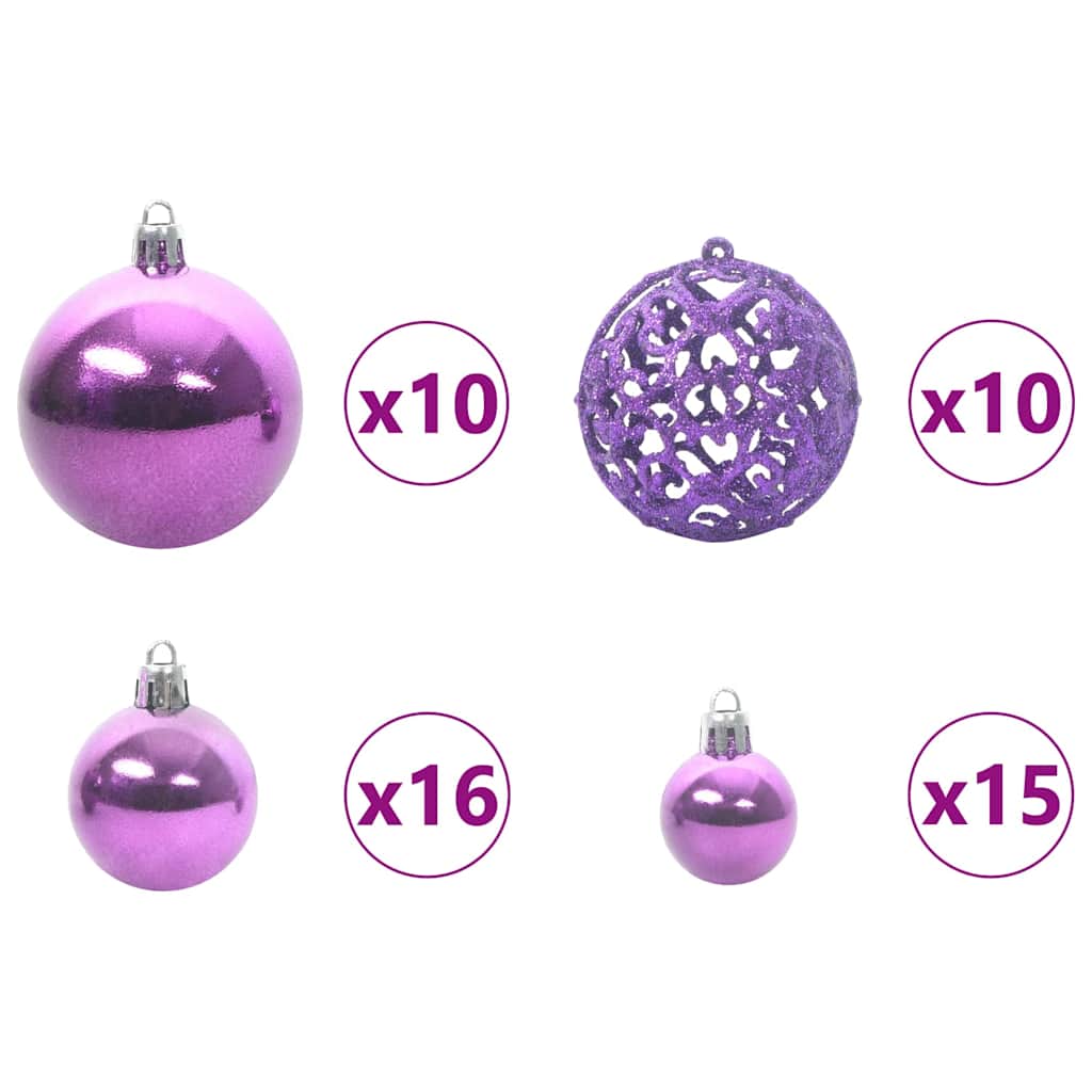 Künstlicher vorbeleuchteter Weihnachtsbaum Rosa 180 cm PVC