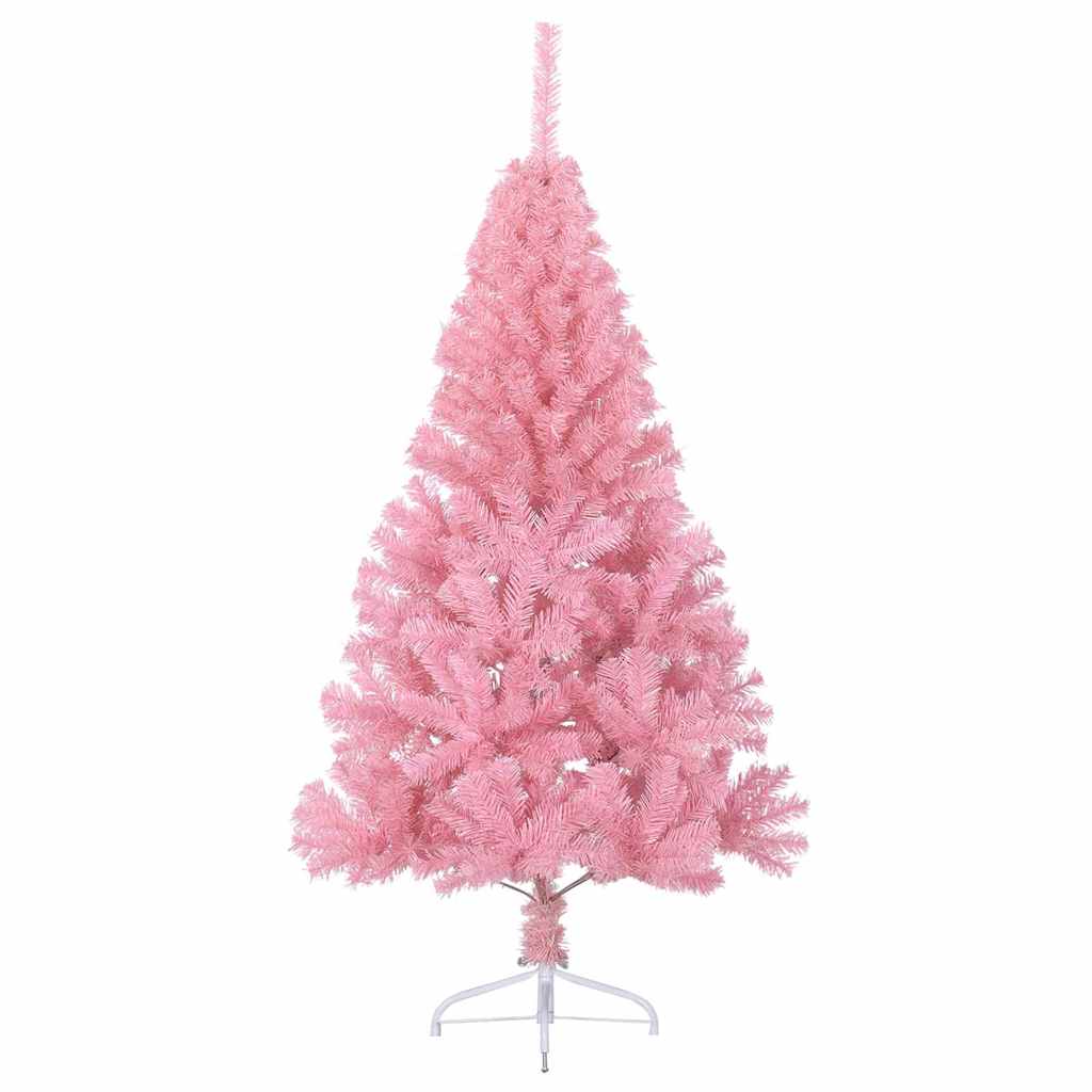 Künstlicher vorbeleuchteter Weihnachtsbaum Rosa 240 cm PVC
