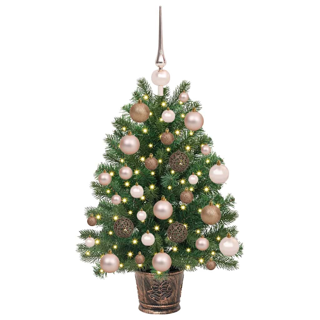 Künstlicher Weihnachtsbaum mit 150 LEDs Grün 65 cm PE und PVC