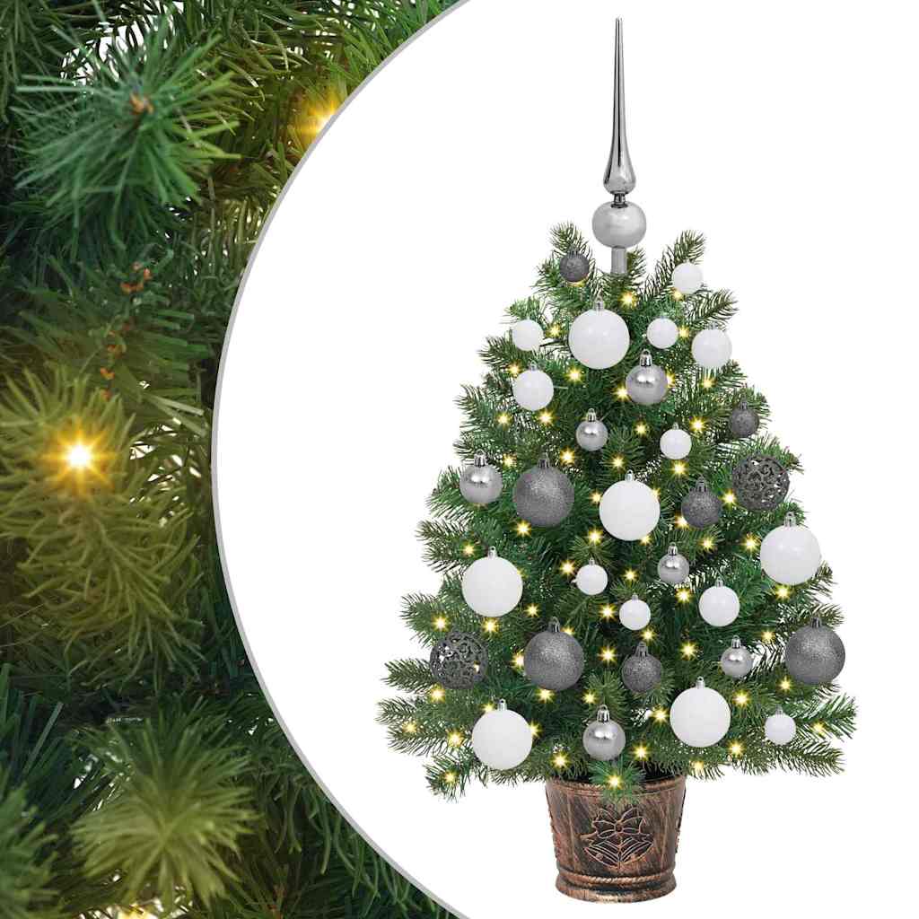 Künstlicher Weihnachtsbaum mit 150 LEDs Grün 65 cm PE und PVC