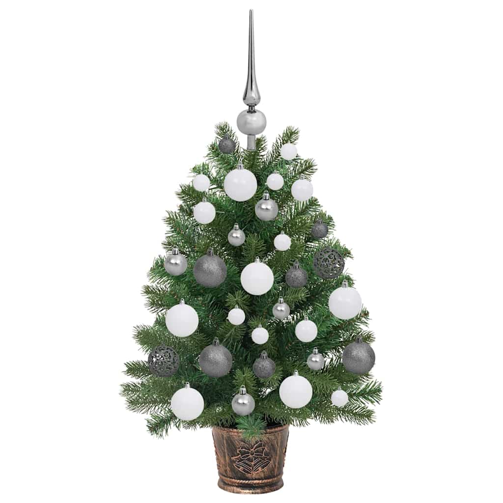 Künstlicher Weihnachtsbaum mit 150 LEDs Grün 65 cm PE und PVC