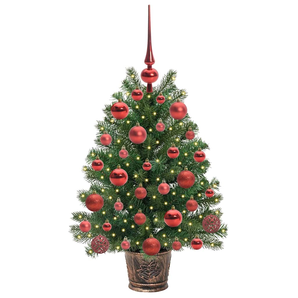 Künstlicher Weihnachtsbaum mit 150 LEDs Grün 75 cm PE und PVC