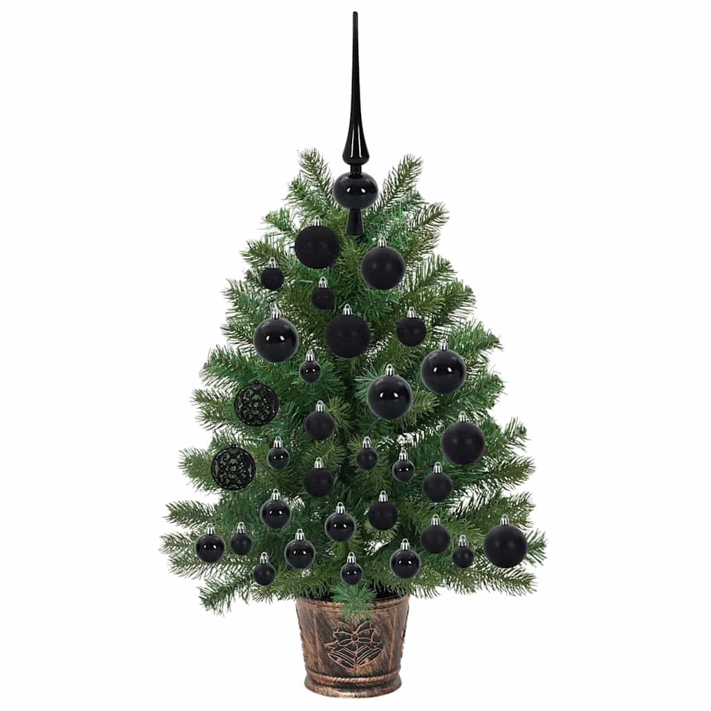 Künstlicher Weihnachtsbaum mit 150 LEDs Grün 75 cm PE und PVC
