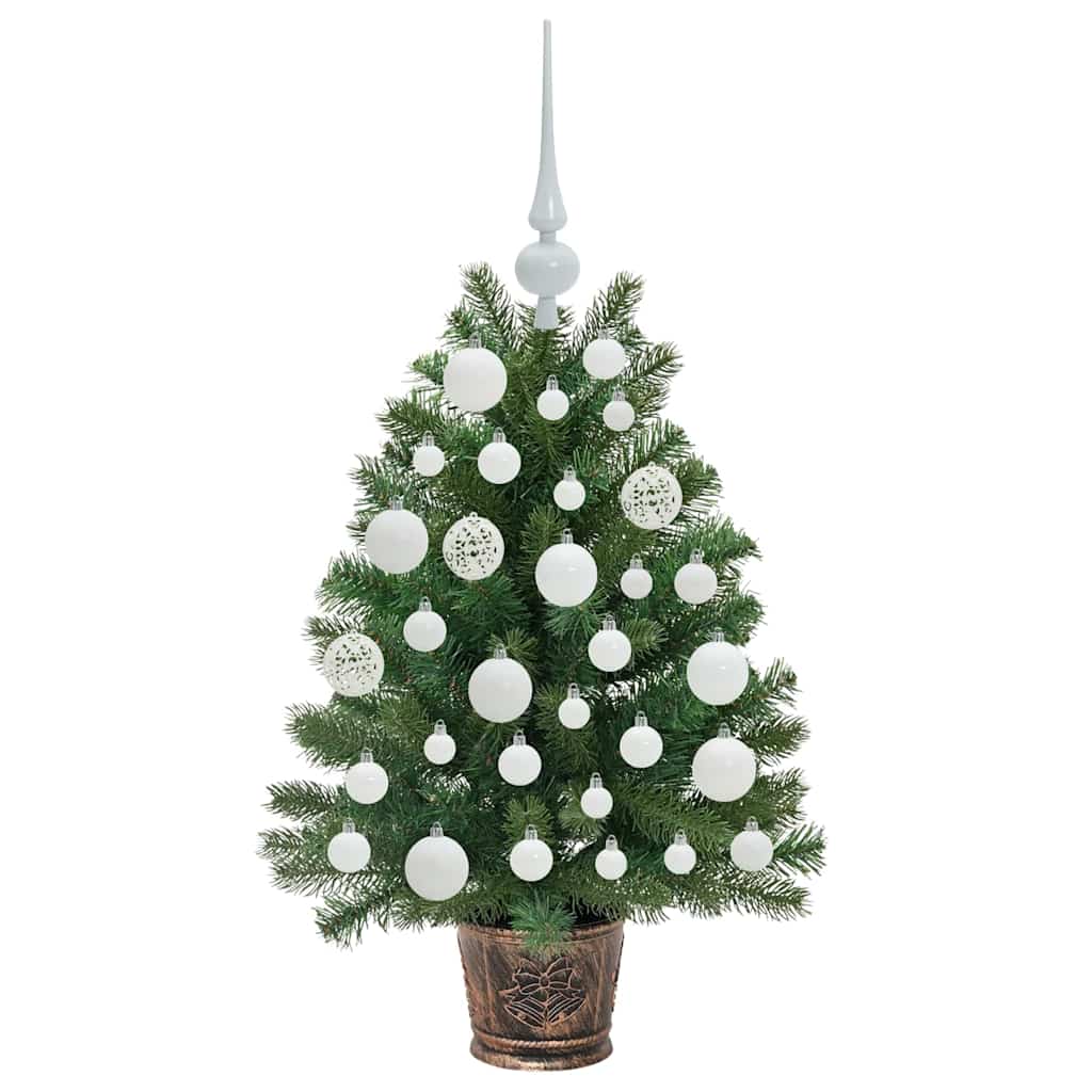 Künstlicher Weihnachtsbaum mit 150 LEDs Grün 75 cm PE und PVC