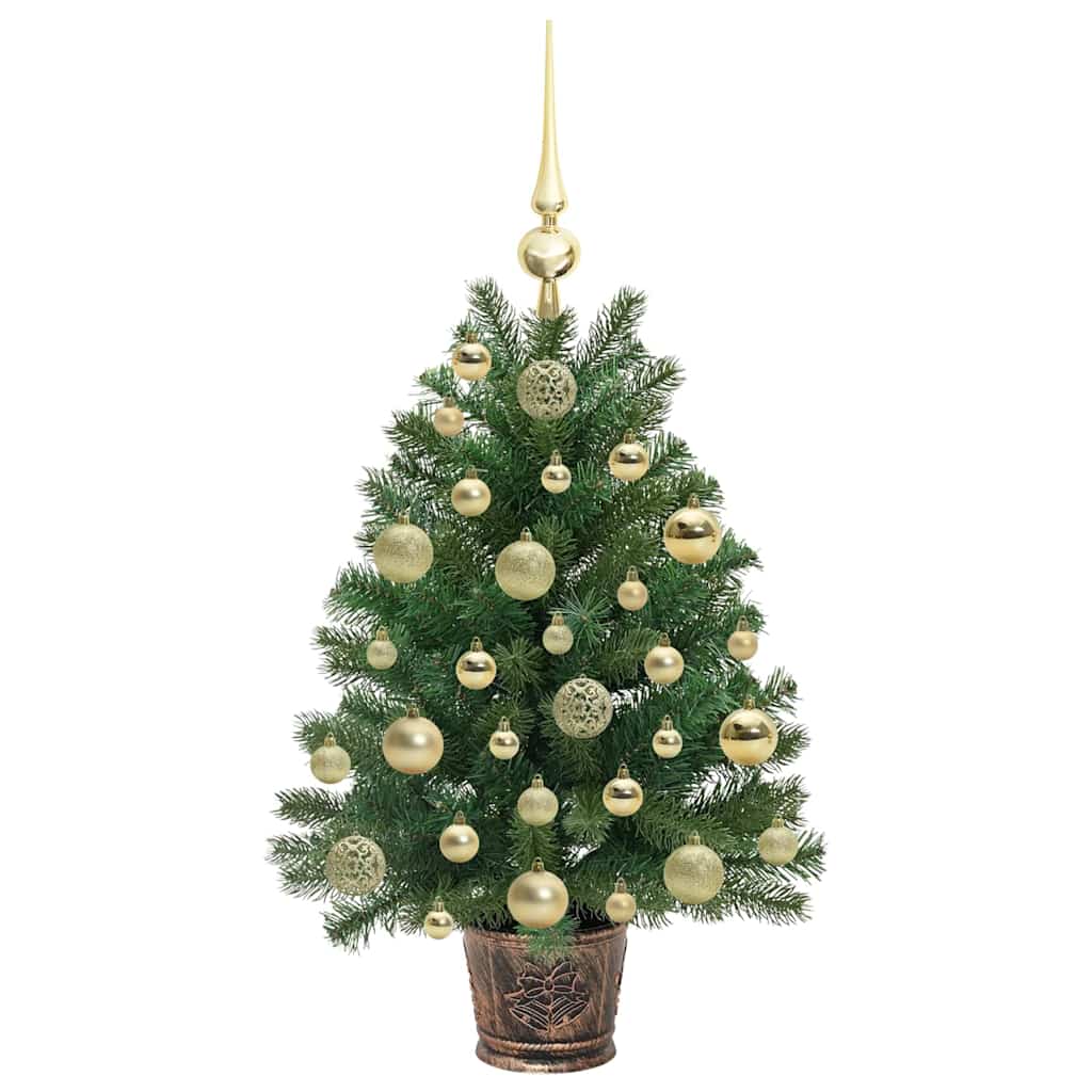 Künstlicher Weihnachtsbaum mit 150 LEDs Grün 75 cm PE und PVC