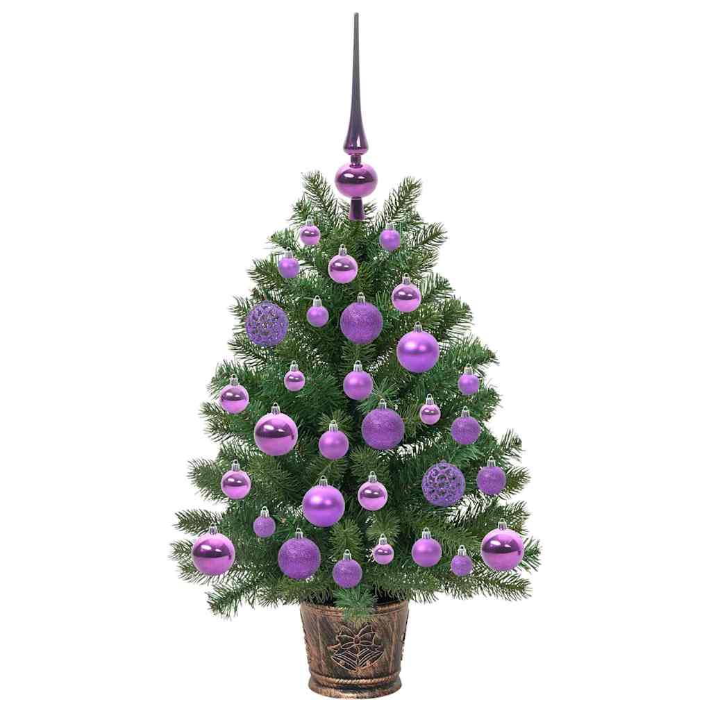 Künstlicher Weihnachtsbaum mit 150 LEDs Grün 75 cm PE und PVC