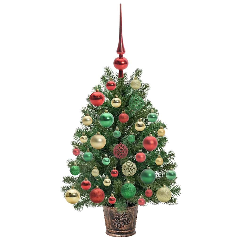 Künstlicher Weihnachtsbaum mit 150 LEDs Grün 75 cm PE und PVC
