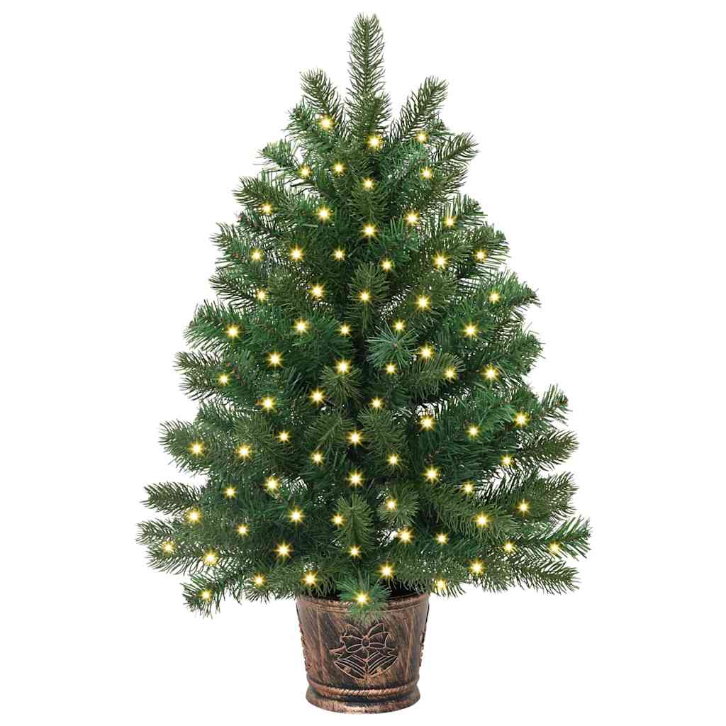Künstlicher Weihnachtsbaum mit 150 LEDs Grün 95 cm PE und PVC