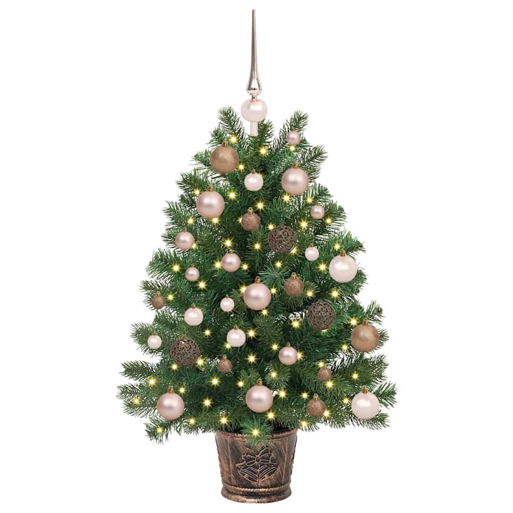 Künstlicher Weihnachtsbaum mit 150 LEDs Grün 95 cm PE und PVC