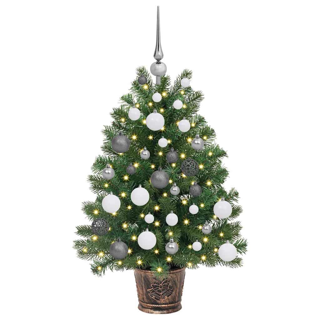 Künstlicher Weihnachtsbaum mit 150 LEDs Grün 95 cm PE und PVC