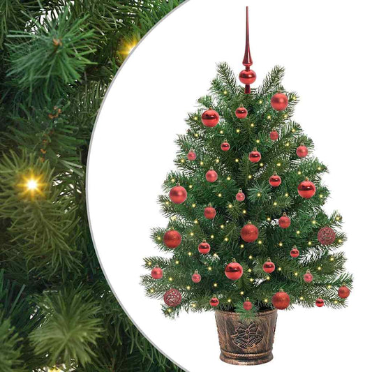 Künstlicher Weihnachtsbaum mit 150 LEDs Grün 95 cm PE und PVC