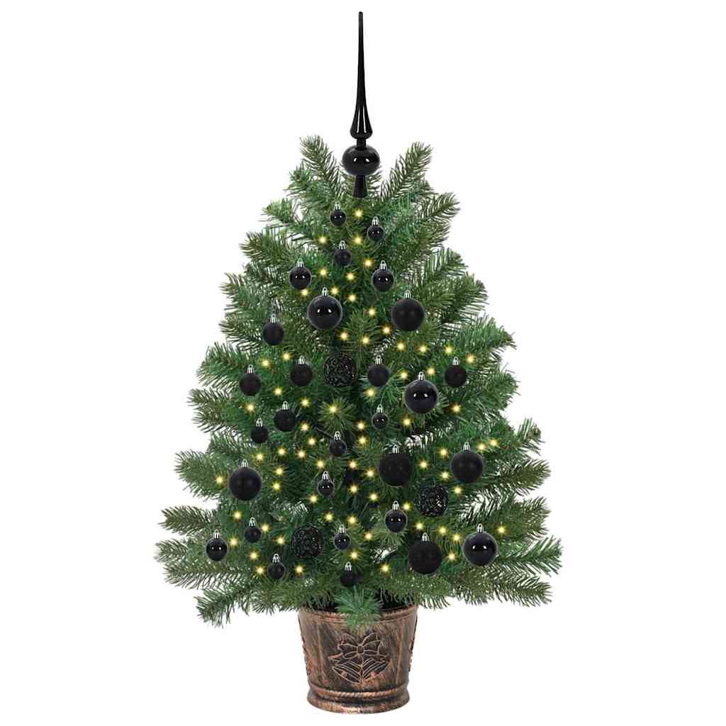 Künstlicher Weihnachtsbaum mit 150 LEDs Grün 95 cm PE und PVC