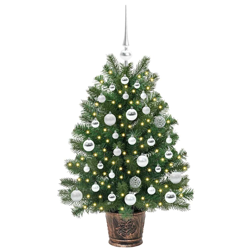 Künstlicher Weihnachtsbaum mit 150 LEDs Grün 95 cm PE und PVC