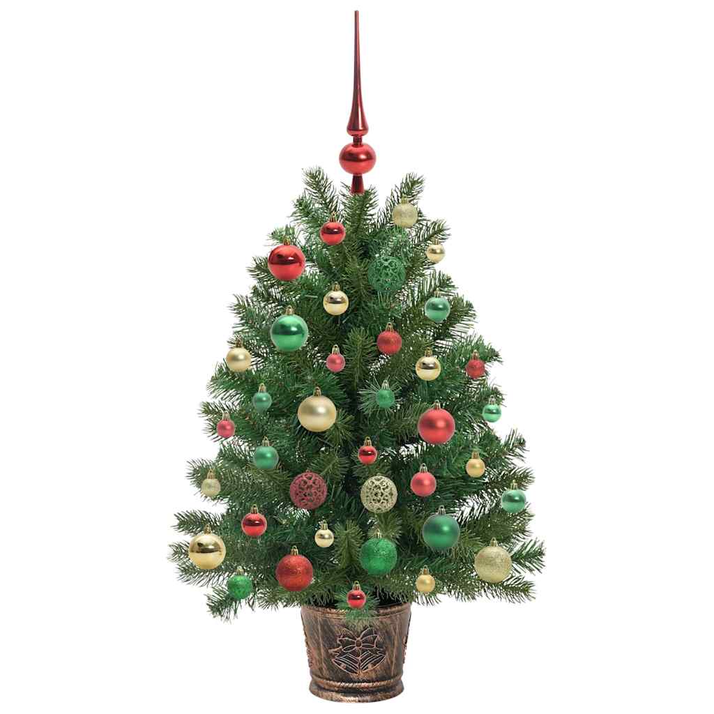 Künstlicher Weihnachtsbaum mit 150 LEDs Grün 95 cm PE und PVC