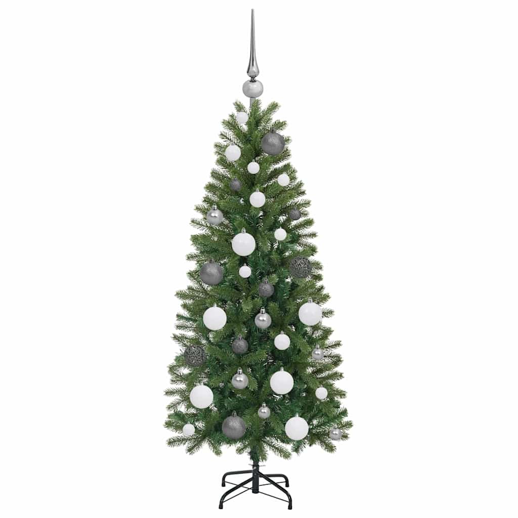 Künstlicher Weihnachtsbaum mit 150 LEDs Grün 120 cm PE und PVC