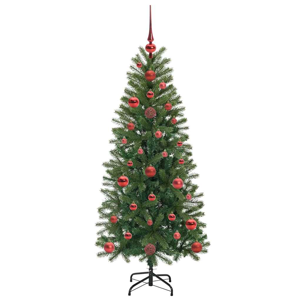 Künstlicher Weihnachtsbaum mit 150 LEDs Grün 120 cm PE und PVC