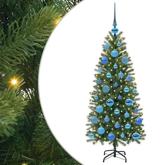 Künstlicher Weihnachtsbaum mit 150 LEDs Grün 120 cm PE und PVC