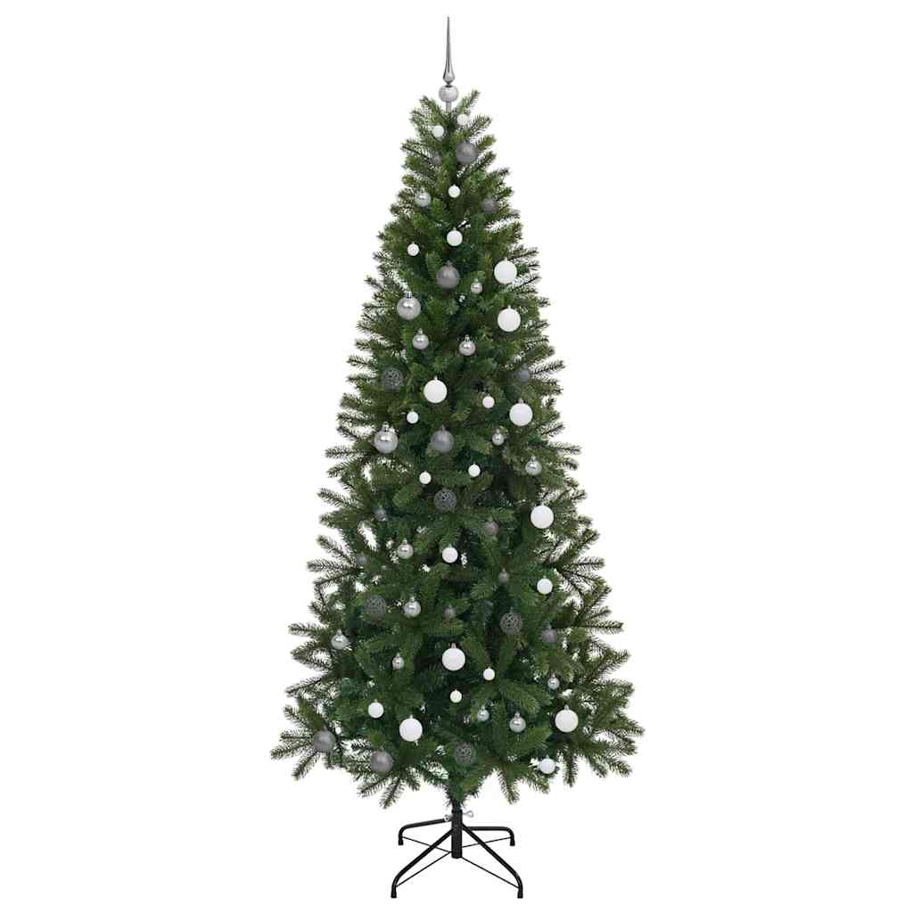Künstlicher Weihnachtsbaum mit 300 LEDs Grün 240 cm PE und PVC