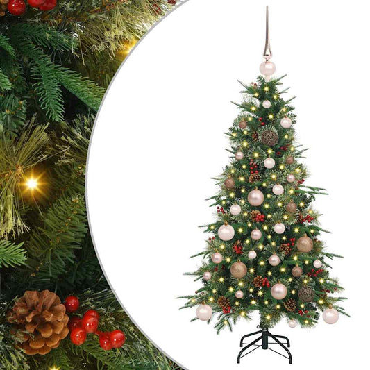 Künstlicher klappbarer Weihnachtsbaum Grün 120 cm PE und PVC