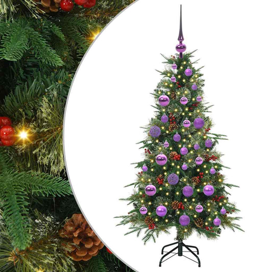 Künstlicher klappbarer Weihnachtsbaum Grün 120 cm PE und PVC