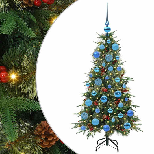 Künstlicher klappbarer Weihnachtsbaum Grün 120 cm PE und PVC