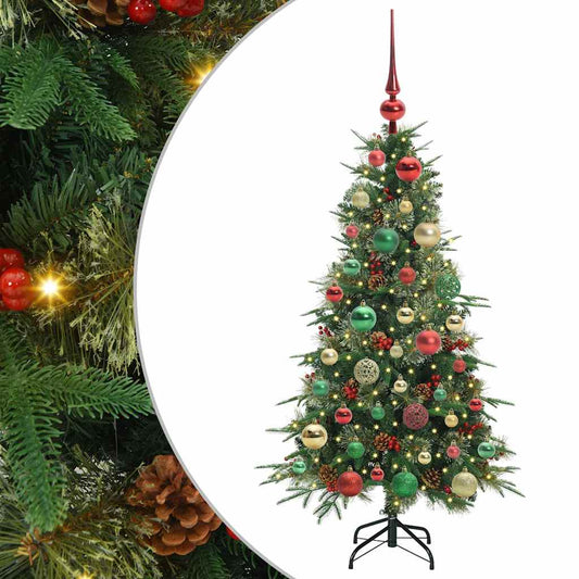 Künstlicher klappbarer Weihnachtsbaum Grün 120 cm PE und PVC