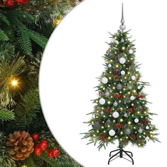 Künstlicher klappbarer Weihnachtsbaum Grün 150 cm PE und PVC