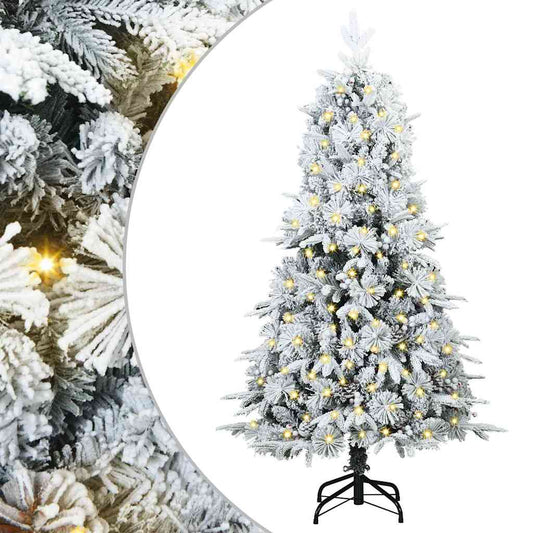 Künstlicher klappbarer Weihnachtsbaum Grün 150 cm PE und PVC