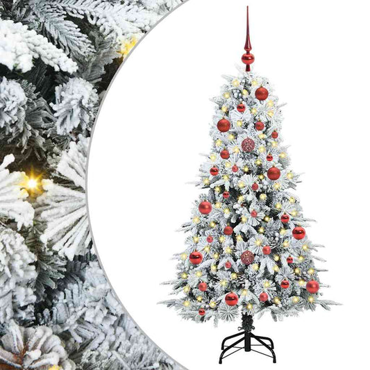 Künstlicher klappbarer Weihnachtsbaum Grün 150 cm PE und PVC