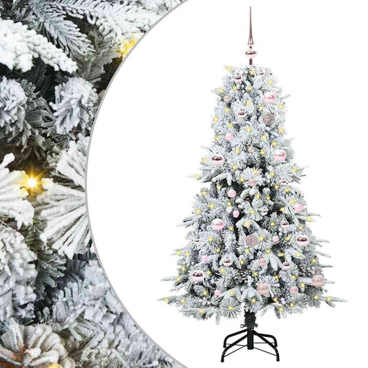 Künstlicher klappbarer Weihnachtsbaum Grün 150 cm PE und PVC
