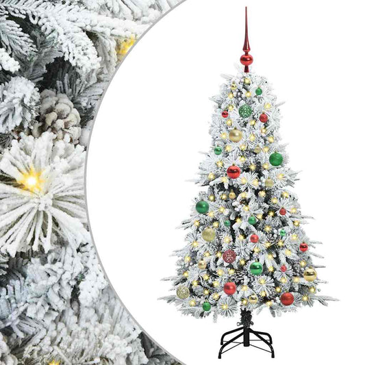 Künstlicher klappbarer Weihnachtsbaum Grün 150 cm PE und PVC