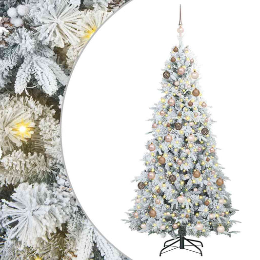 Künstlicher klappbarer Weihnachtsbaum Grün 210 cm PE und PVC