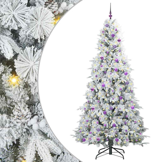 Künstlicher klappbarer Weihnachtsbaum Grün 240 cm PE und PVC