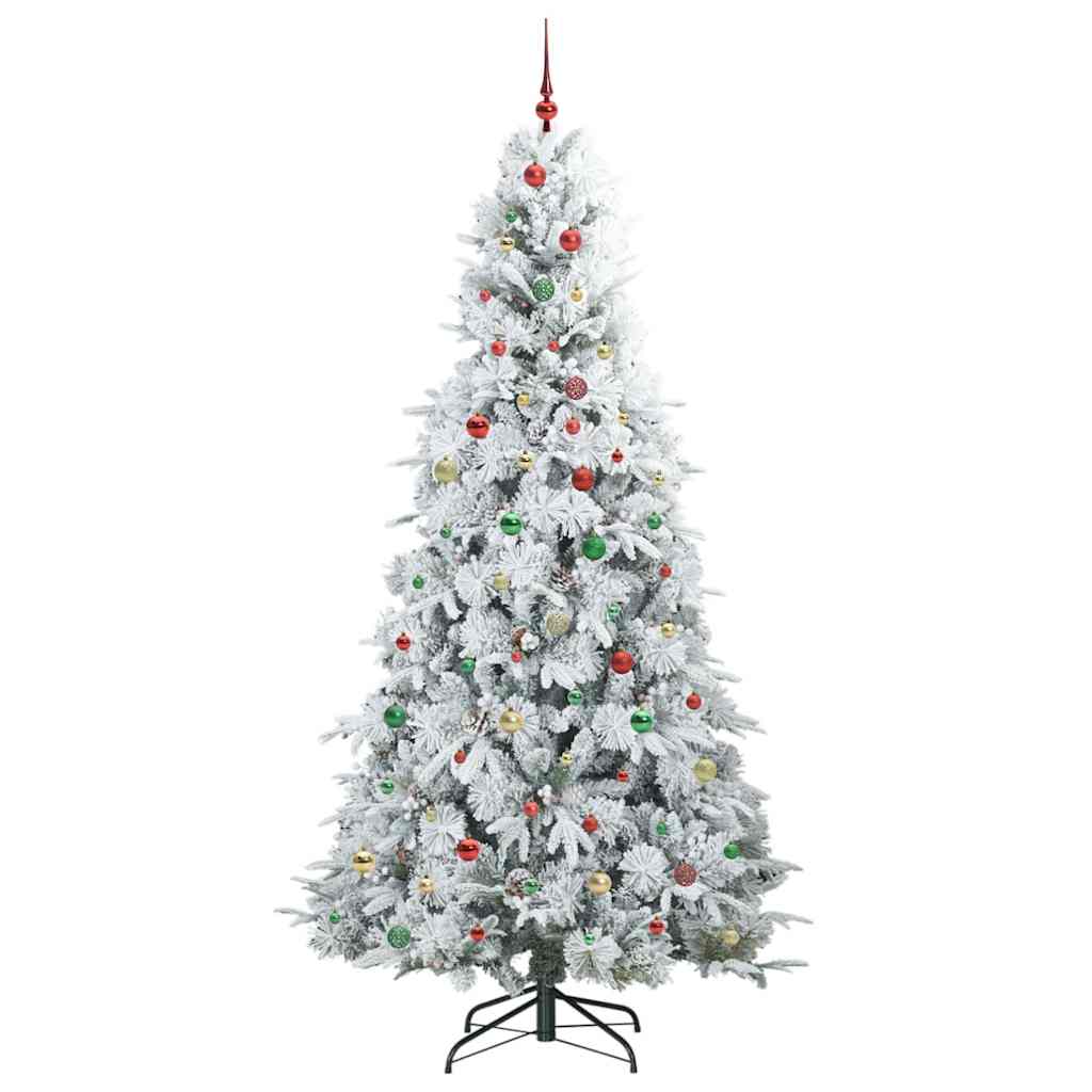 Künstlicher klappbarer Weihnachtsbaum Grün 240 cm PE und PVC