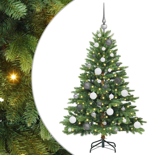 Künstlicher Weihnachtsbaum mit 150 LEDs Grün 120 cm PE und PVC