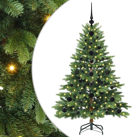 Künstlicher Weihnachtsbaum mit 150 LEDs Grün 120 cm PE und PVC