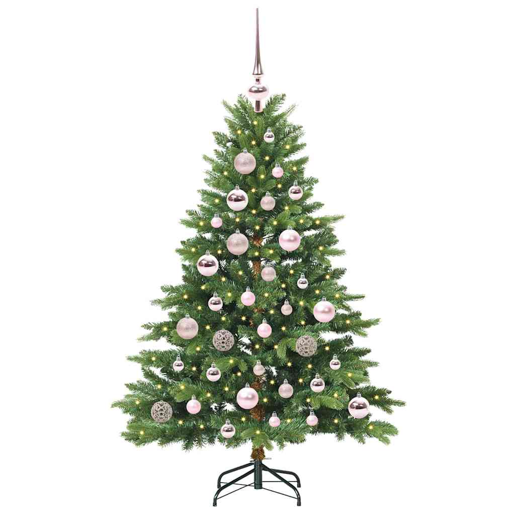 Künstlicher Weihnachtsbaum mit 150 LEDs Grün 120 cm PE und PVC