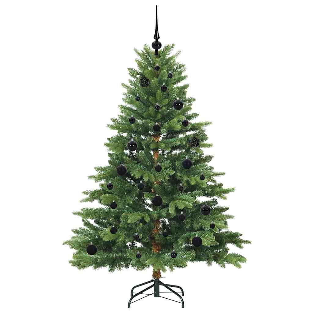 Künstlicher Weihnachtsbaum mit 150 LEDs Grün 150 cm PE und PVC