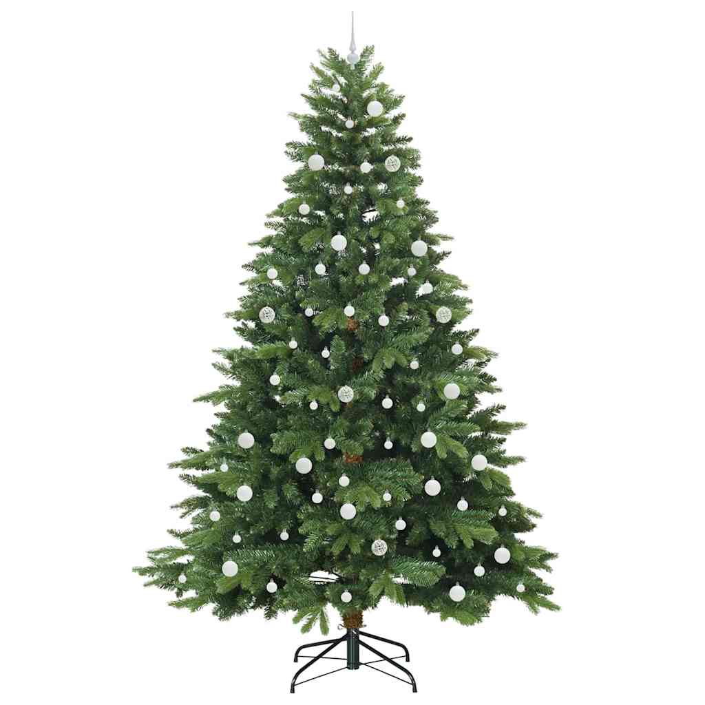Künstlicher Weihnachtsbaum mit 300 LEDs Grün 240 cm PE und PVC