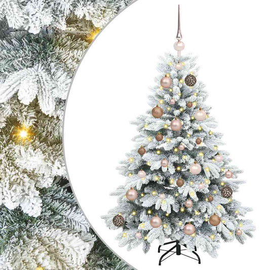 Künstlicher Weihnachtsbaum mit 150 LEDs Grün 120 cm PE und PVC