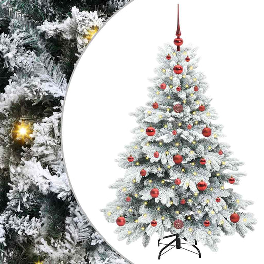 Künstlicher Weihnachtsbaum mit 150 LEDs Grün 120 cm PE und PVC
