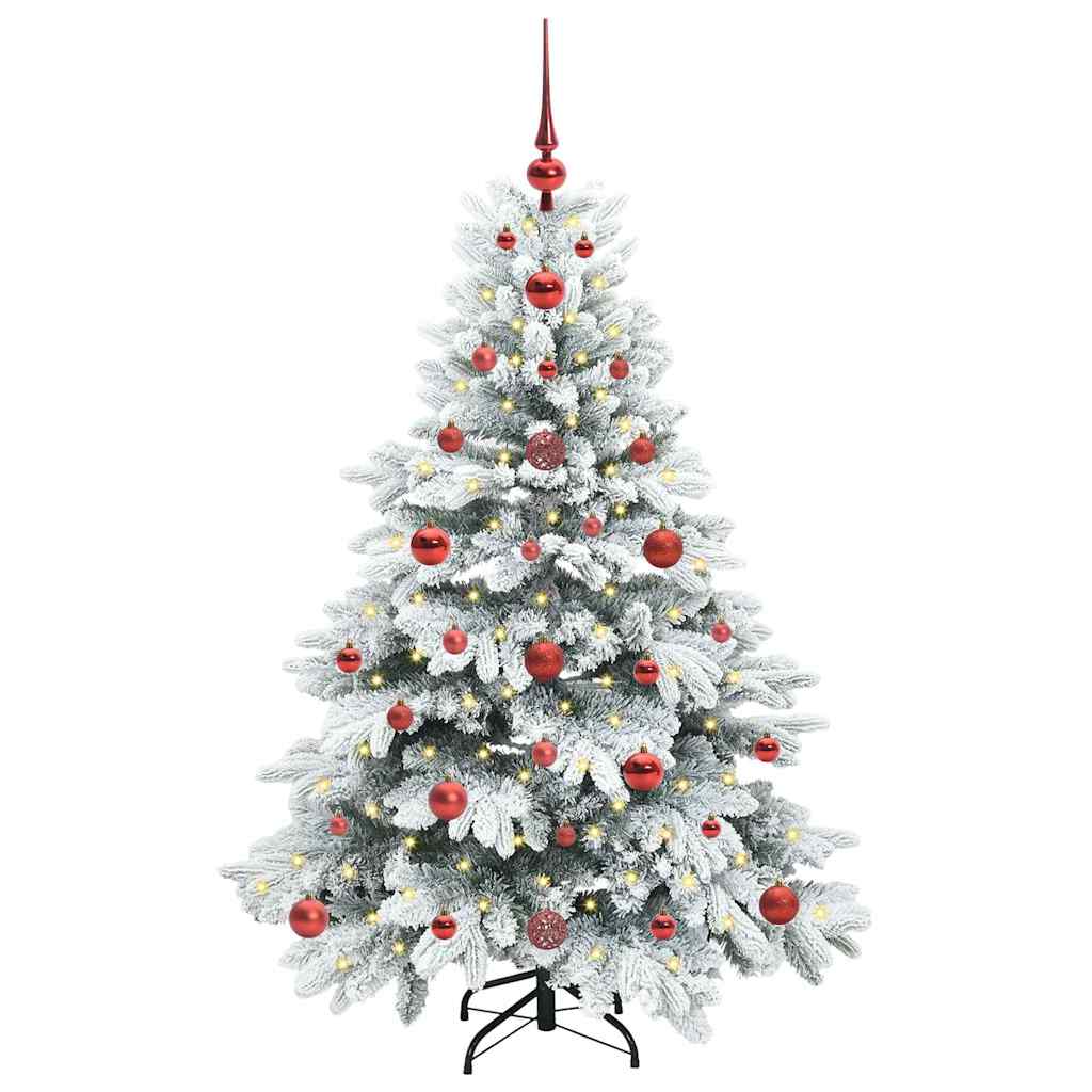 Künstlicher Weihnachtsbaum mit 150 LEDs Grün 120 cm PE und PVC
