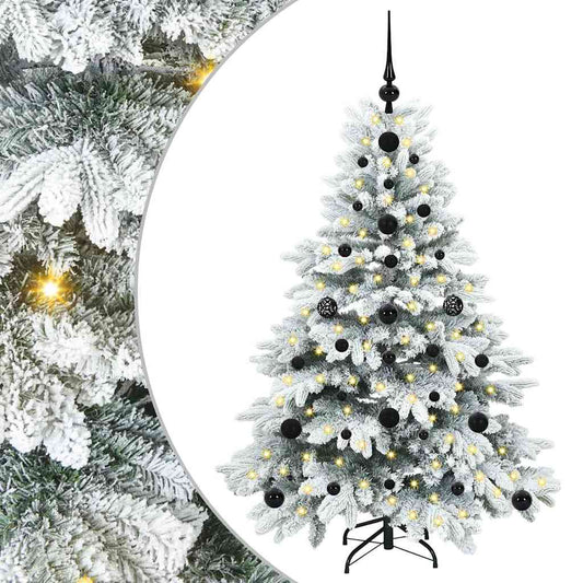 Künstlicher Weihnachtsbaum mit 150 LEDs Grün 120 cm PE und PVC