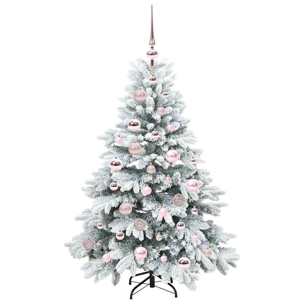 Künstlicher Weihnachtsbaum mit 150 LEDs Grün 120 cm PE und PVC