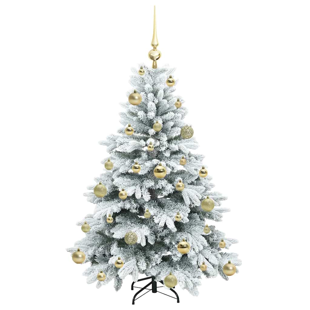 Künstlicher Weihnachtsbaum mit 150 LEDs Grün 120 cm PE und PVC