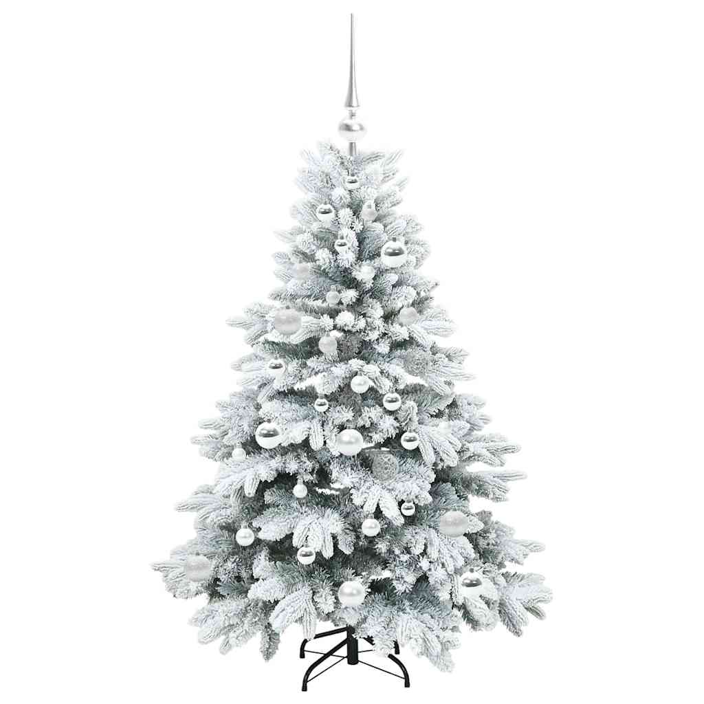 Künstlicher Weihnachtsbaum mit 150 LEDs Grün 120 cm PE und PVC