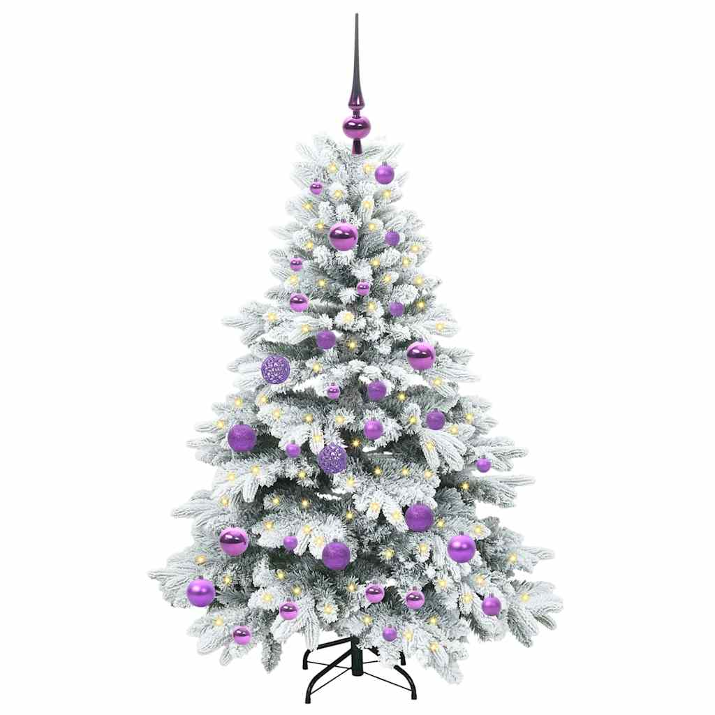 Künstlicher Weihnachtsbaum mit 150 LEDs Grün 120 cm PE und PVC