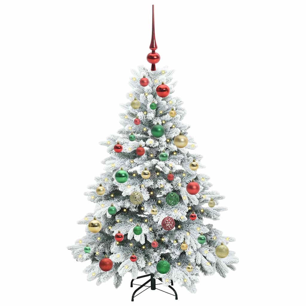 Künstlicher Weihnachtsbaum mit 150 LEDs Grün 120 cm PE und PVC